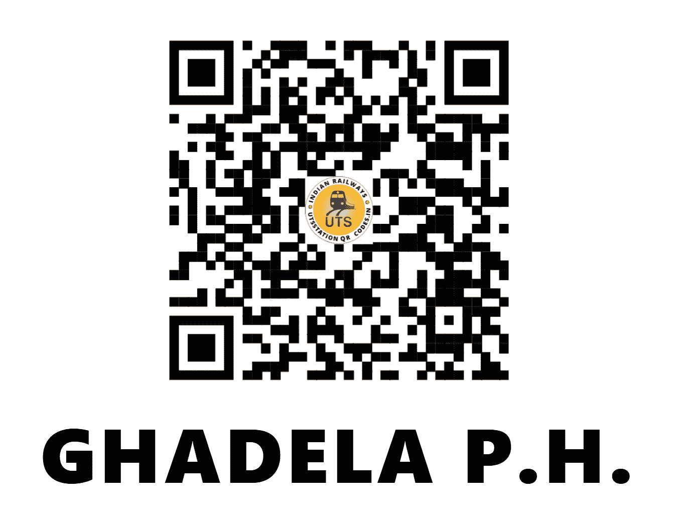 UTS QR Code for GHADELA P.H. - GELA - SB (MADHYA PRADESH)